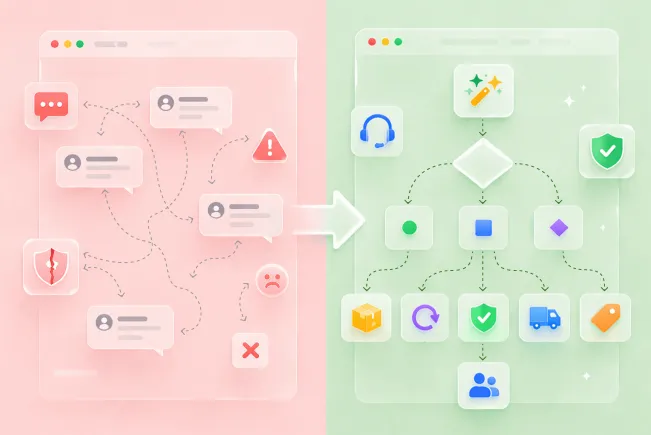 Como Automatizar o Suporte em E-commerce com Fluxos, Não Apenas com Regras